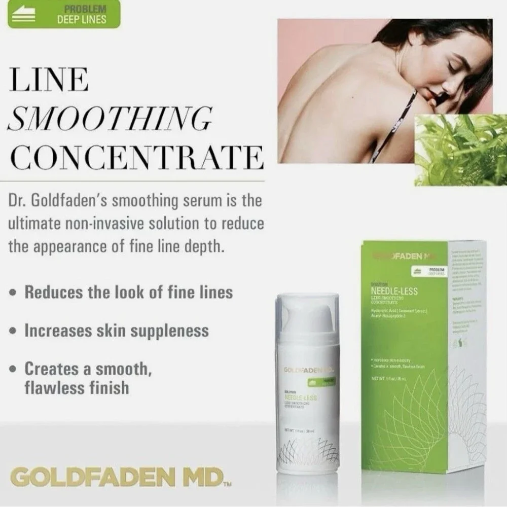 Goldfaden MD Needle-Less Line Smoothing Concentrate 1 oz 30mL NEW IN BOX